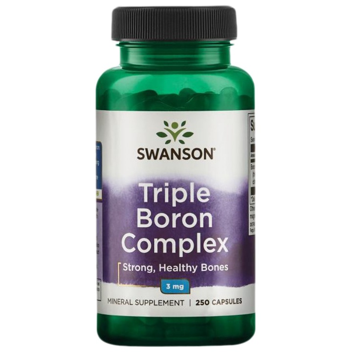 Хранителна добавка SWANSON Triple Boron Complex 3 mg, 250 капсули