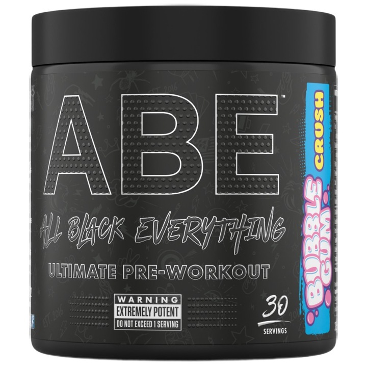 Supliment alimentar Applied Nutrition ABE - All Black Everything Ultimate Pre-Workoout, guma, 375 grame
