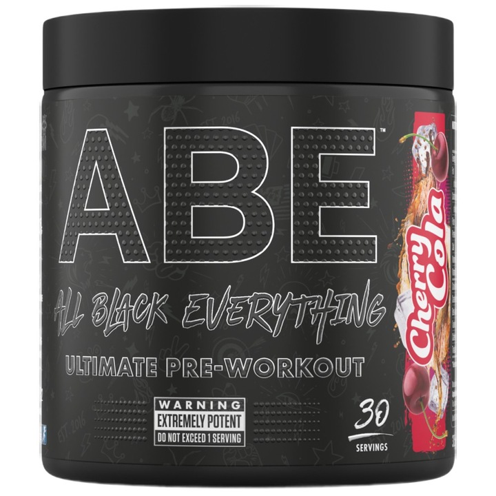 Supliment alimentar, Applied Nutrition, ABE - All Black Everything Ultimate Pre-Workout, Cherry cola, 375 grame