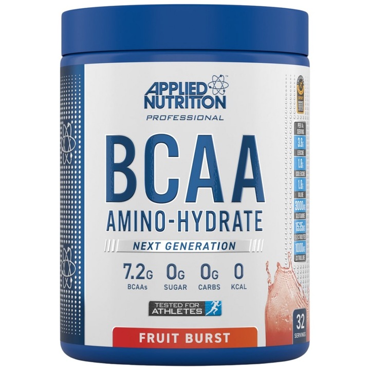 Хранителна добавка Applied Nutrition BCAA Amino-Hydrate Next Generation, Fruit Burst, 450 грама