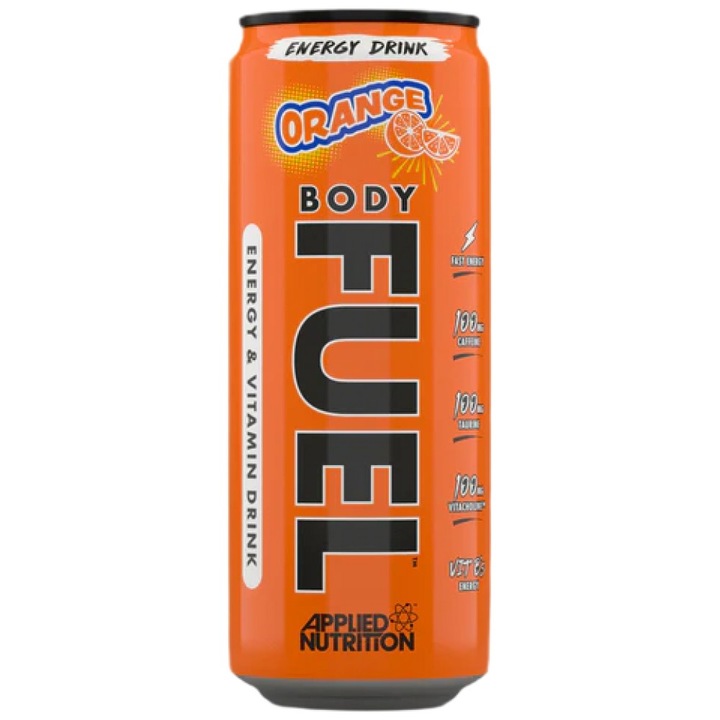 Supliment alimentar Applied Nutrition Bodyfuel Energy Cans, Orange, 330 ml