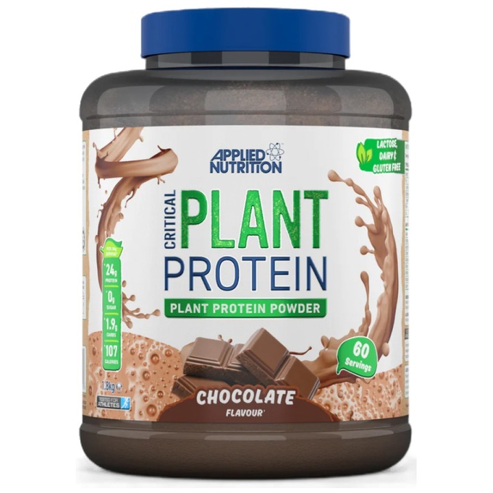 Хранителна добавка Applied Nutrition Critical Plant Protein, Ванилия, 1800 грама