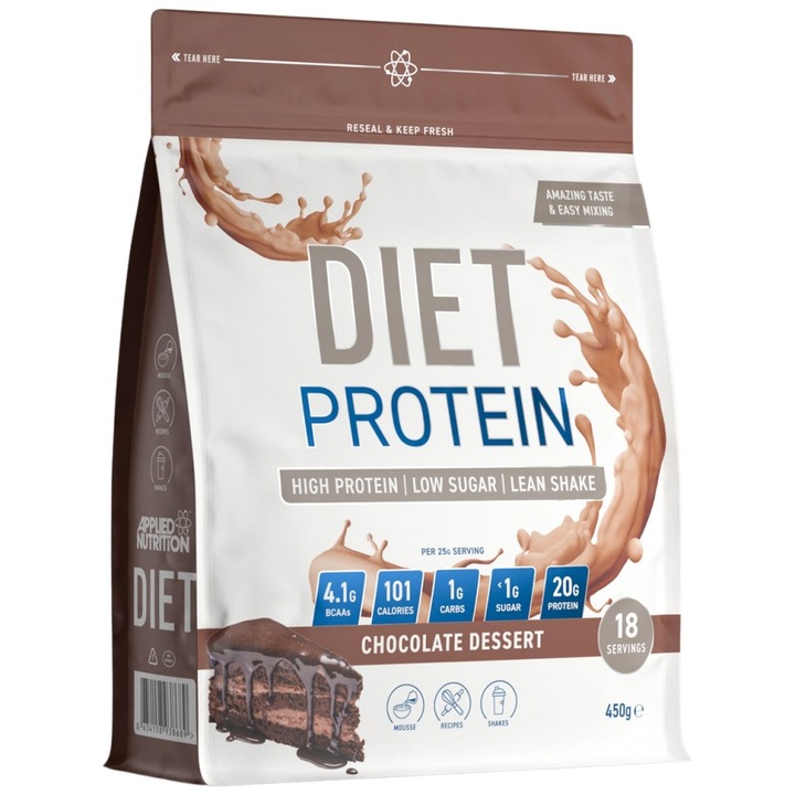 Хранителна добавка Applied Nutrition Diet Whey, Шоколад, 450 грама