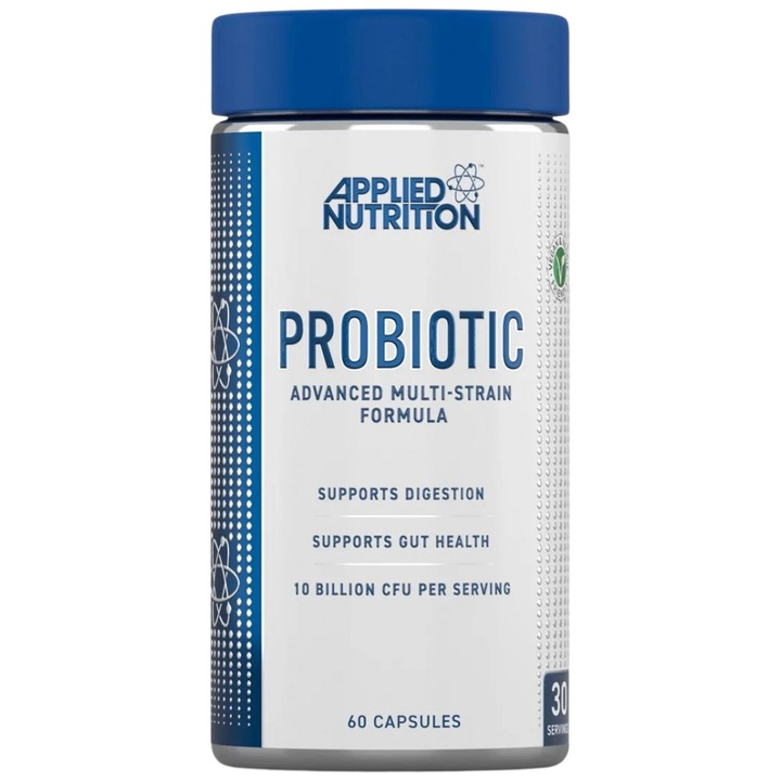 Хранителна добавка Applied Nutrition Probiotic Advanced Multi-Strain Formula, 60 капсули
