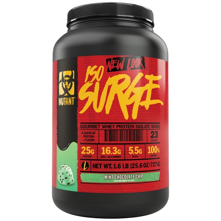 Étrend-kiegészítő MUTANT ISO SURGE, csokoládé és menta, 727 gramm
