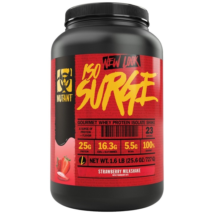 Supliment alimentar MUTANT ISO SURGE, Capsuni, 727 grame