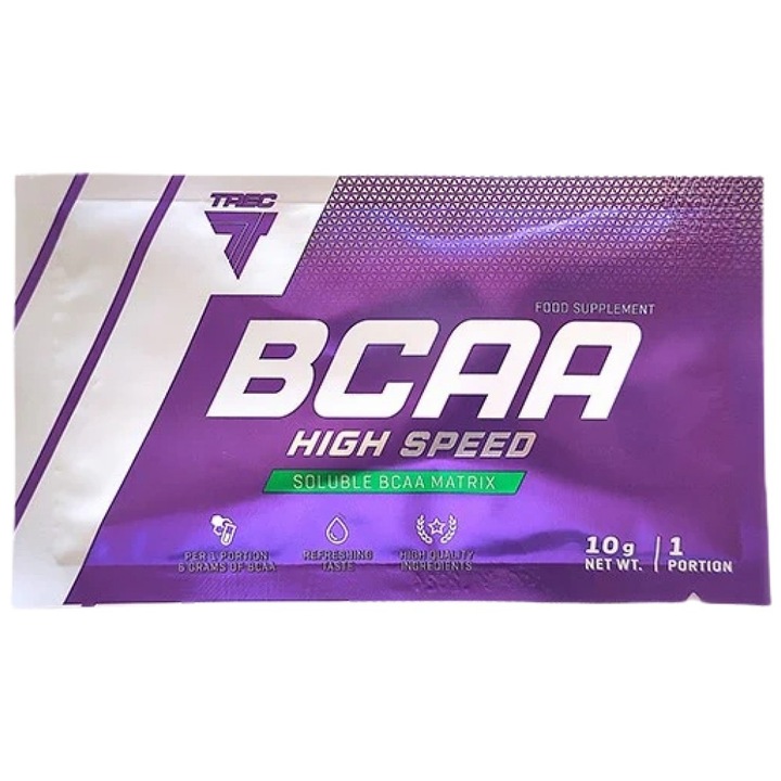 Хранителна добавка Trec Nutrition BCAA High Speed Soluble BCAA Matrix, Кола, 10 грама