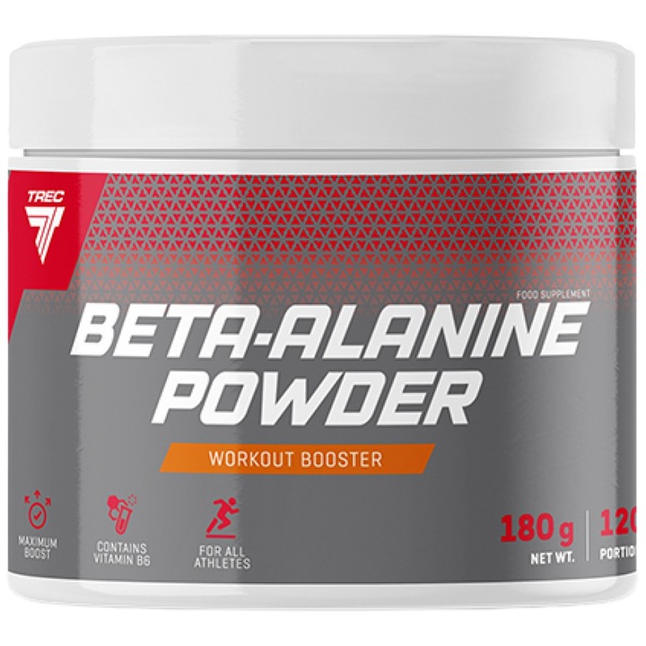 Хранителна добавка Trec Nutrition Beta-Alanine Powder Workout Booster, Диня, 180 грама