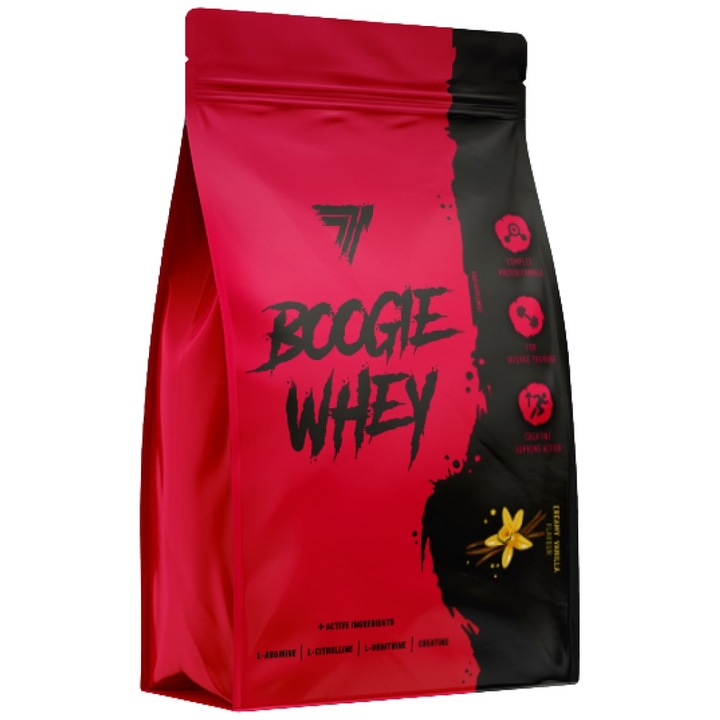 Táplálékkiegészítő Trec Nutrition Boogie Whey Kreatinnal, Vaníliakrémmel, 2000 gramm