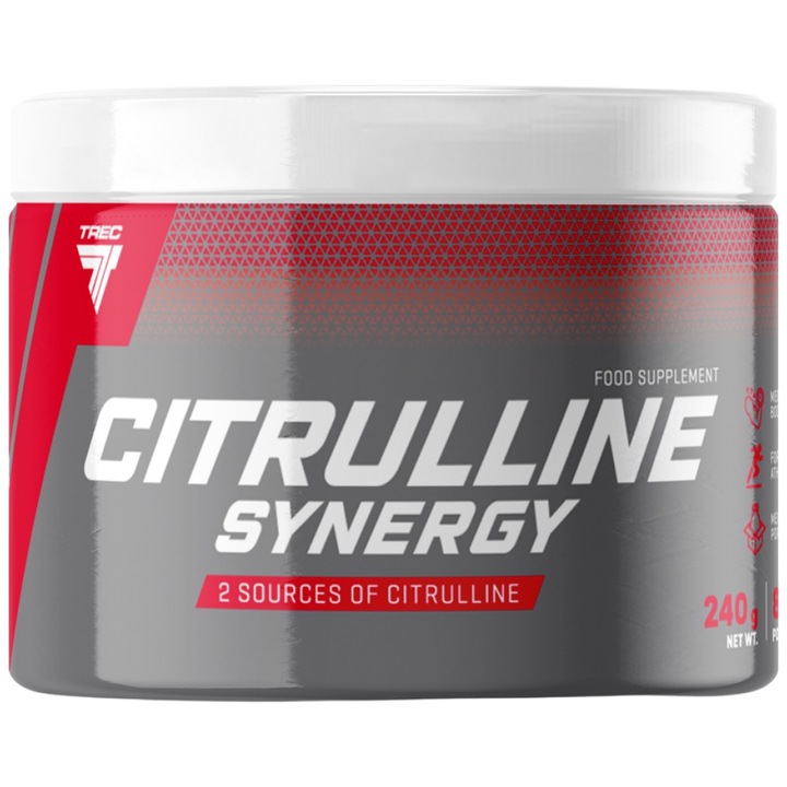 Хранителна добавка Trec Nutrition Citrulline Synergy, Ябълка с диня, 240 грама
