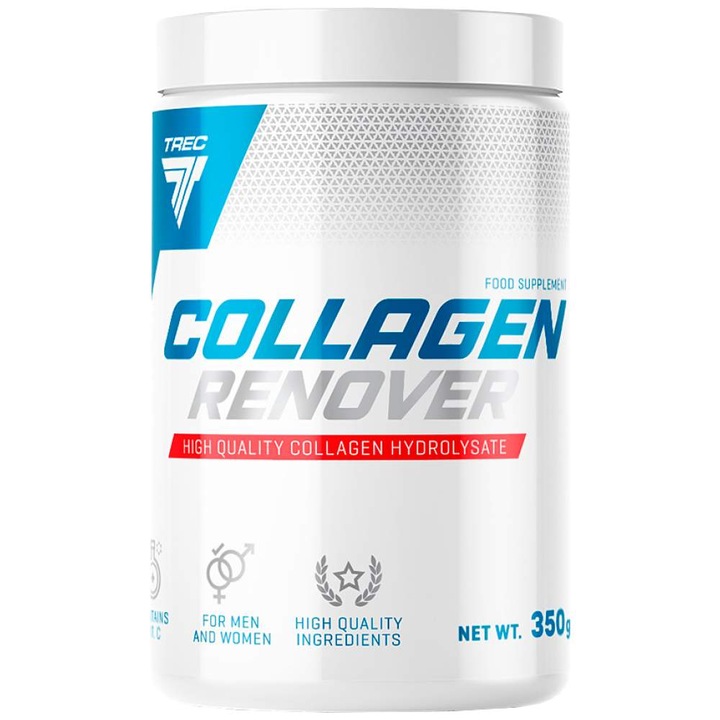 Supliment alimentar, Trec Nutrition, Colagen Renover Hidrolizat de colagen de inalta calitate, Mango si fructul pasiunii, 350 grame