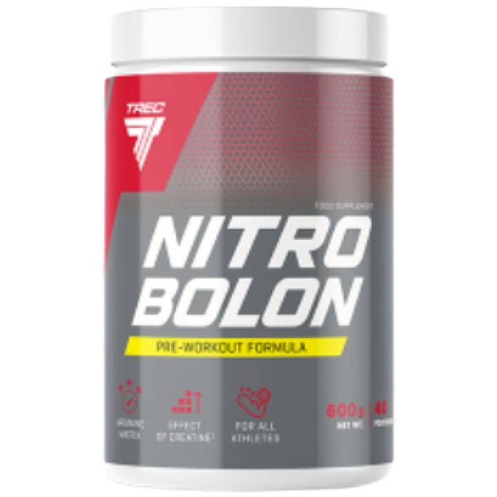 Supliment alimentar Trec Nutrition Pre-antrenament fara stimulent Nitrobolon, portocale, 600 grame