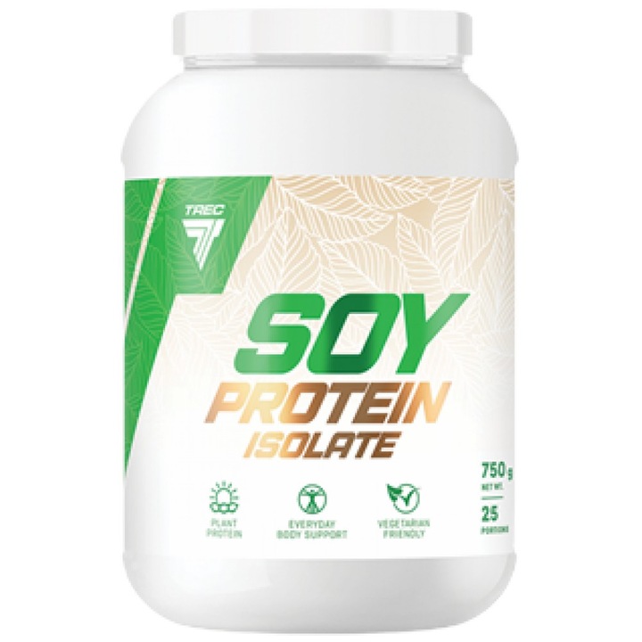 Хранителна добавка Trec Nutrition Soy Protein Isolate Vital Source of Protein, Ванилия, 750 грама