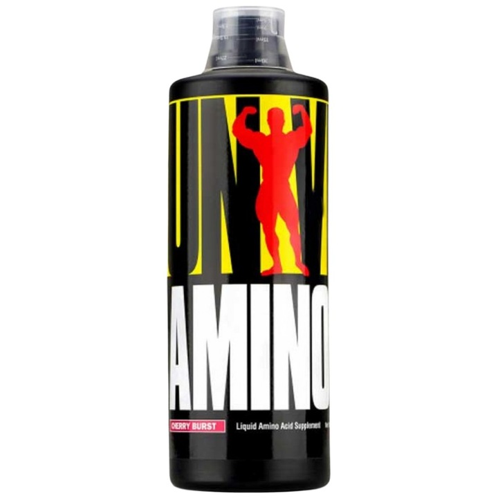 Étrend-kiegészítő Universal Nutrition Amino Liquid 1000 ml, Cseresznye, 1000 ml