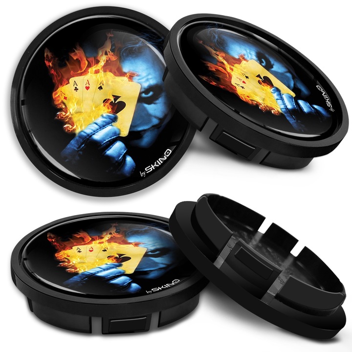 Set 4xcapace roti din aliaj SkinoEu 66 mm VW/Volkswagen 5G0601171 Carti Joker Poker CR 21