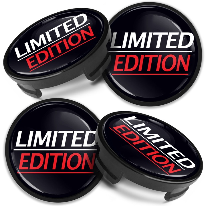 Комплект капачки за джанти SkinoEu, 54 мм, съвместими с алуминиеви джанти за FORD, 6M-21-1003 AA / 6M-21-1003 BA, Limited Edition, CF 58, 4бр
