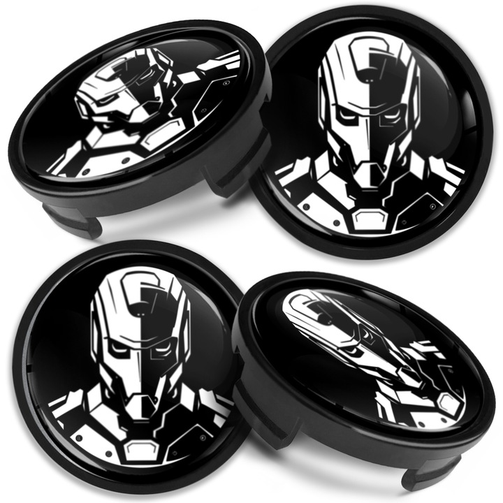 Комплект капачки за джанти SkinoEu, 54 мм, съвместими с алуминиеви джанти за FORD, 6M-21-1003 AA / 6M-21-1003 BA, Робот, Бот, CF 69, 4бр