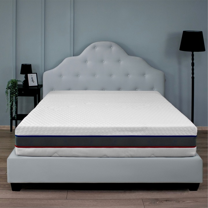 Ортопедичен матрак, Best Sleep, Best Thermo Contact 180x200x30 см 4+2+16+2+4, полиуретанова пяна с мемори, кокос, латекс кул гел, хипоалергичен, охладителна система
