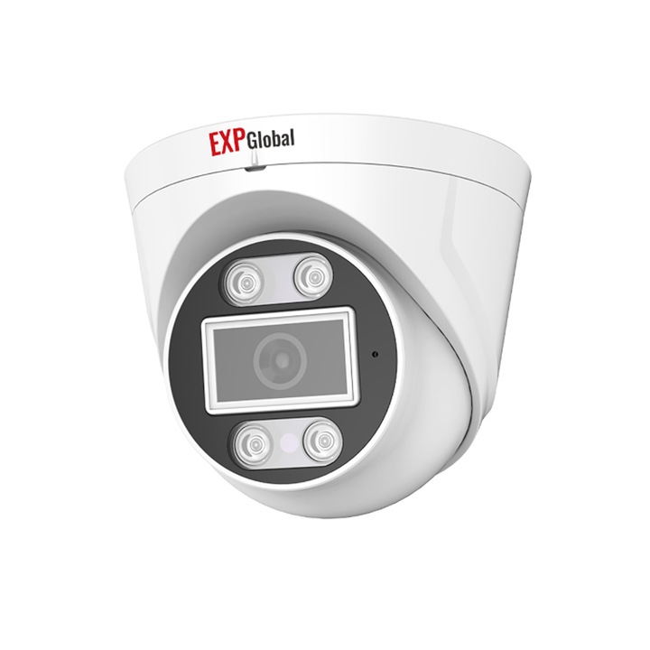 Камера за наблюдение EXPGlobal, IP, 5MP POE с поддръжка, 2592x1944, 3.6mm обектив, IR 20m, onvif PoE камера, Използва се с видеорекордер с твърд диск, инфрачервено нощно виждане, С функция за запис