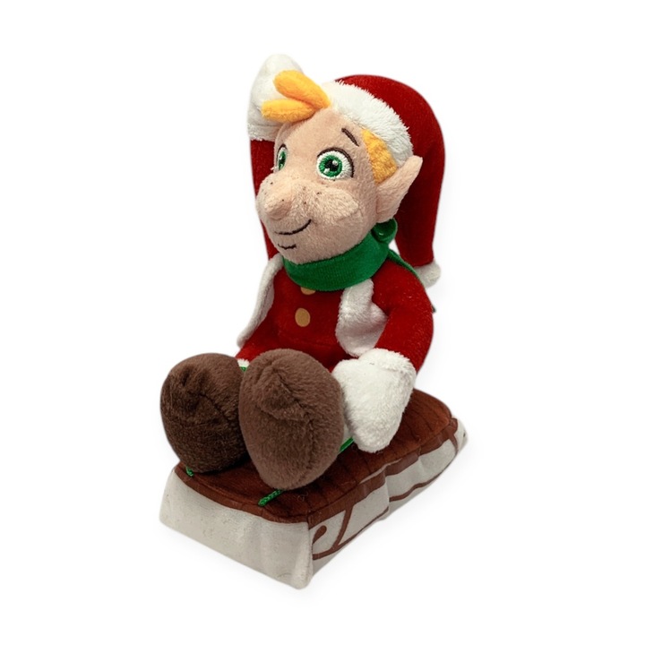 Плюшена играчка Chippo 21-99-304 1-105, Коледно джудже, каращо шейна, 20 х 10 см, Червен