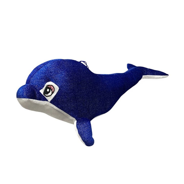 Плюшена играчка Chippo 21-133-177 1-105, Делфин, Мек плюш, 55 х 20 см, Тъмносин
