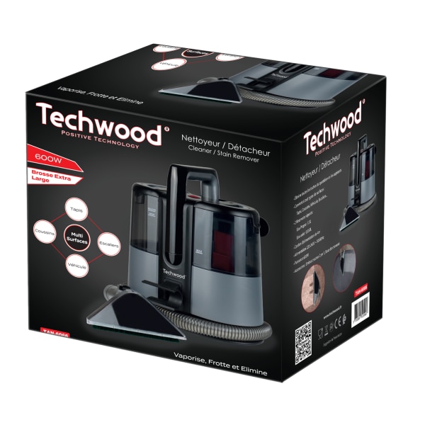 Aspirator cu spalare pentru covoare, canapele, pulverizare Techwood TAN-6060, 600W