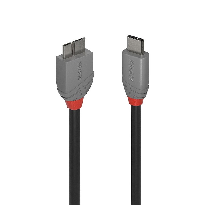 Кабел Lindy USB Type-C към micro USB