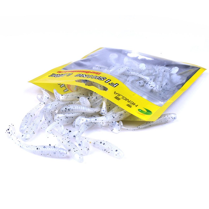 Enforose puha csali, T-farok, puha textúra, kompakt kialakítás, 50 db/zacskó