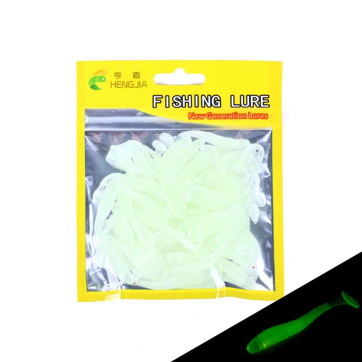 Enforose puha csali, T-farok, puha textúra, kompakt kialakítás, 50 db/zacskó