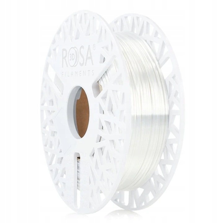 Filament 3D, Rosa3D, PLA-Silk, 1.75 mm, Usor De Imprimat, Luciu Inalt, Pentru Incepatori, Durabil, Obiect Decorativ, Compatibilitate Larga, Imprimare 3D, Performante Ridicate, 0.5 kg, Alb