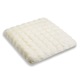Perna pentru Scaun, Model Reliefat, Fara Brand, Culoare Alba, Dimensiuni 40x40cm, Imitatie de Blana, Antiderapanta