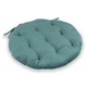 Perna pentru scaun, rotunda cu doua fete, catifea, verde menta, 40x4cm