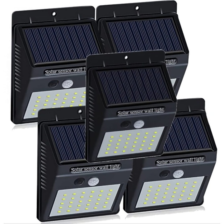 SET 5 Lampi Solare Cu 20 Leduri