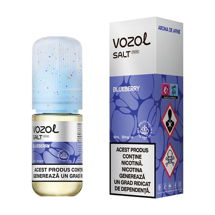 Lichid Tigara Electronica Vozol Salt Prime - Blueberry, 10ml, 20mg/ml