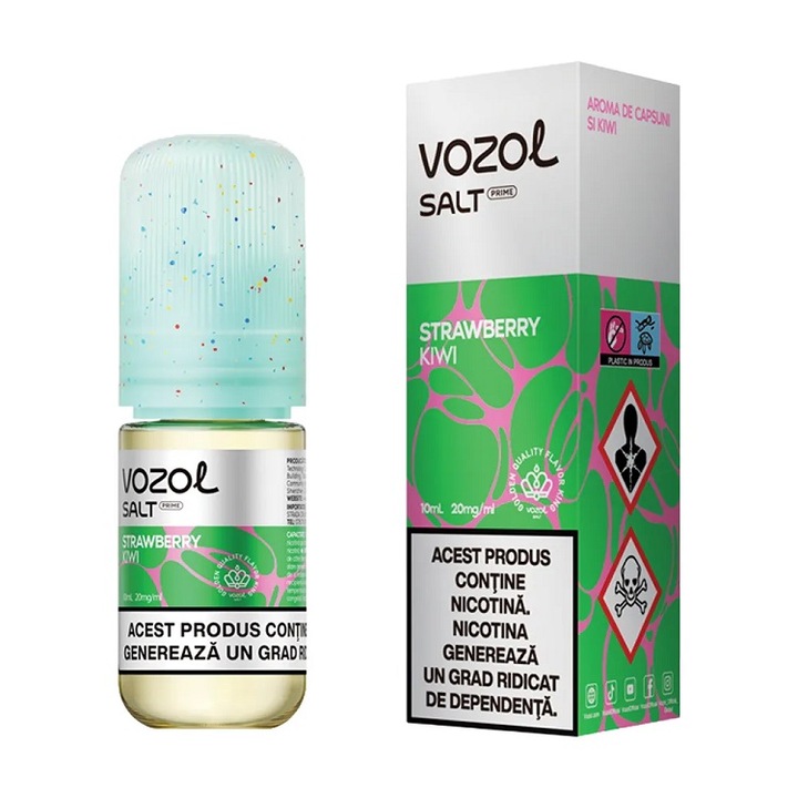 Lichid Tigara Electronica Vozol Salt Prime - Strawberry Kiwi, 10ml, 20mg/ml