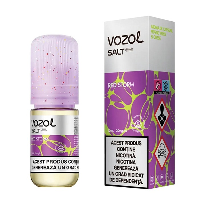 Lichid Tigara Electronica Vozol Salt Prime - Red Storm, 10ml, 20mg/ml