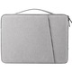 Geanta pentru Laptop 12.9"-13", Textil rezistent, Compatibil MacBook, Buzunare multiple, Gri