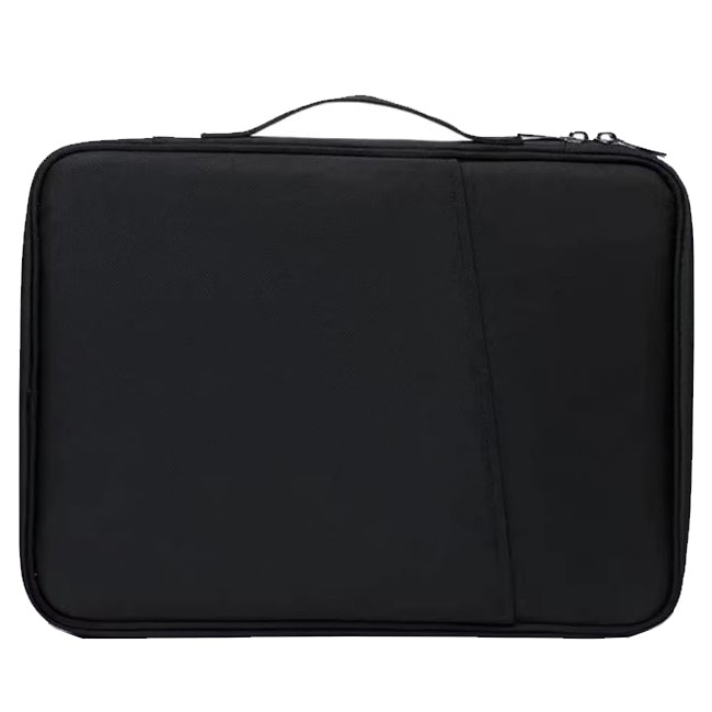 Geanta pentru Laptop 15"-16", Textil rezistent, Compatibil MacBook, Buzunare multiple, Negru