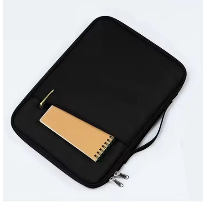Geanta pentru Laptop 15"-16", Textil rezistent, Compatibil MacBook, Buzunare multiple, Negru