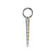 Dilatator uretral, design scara, material din otel inoxidabil, cu inel circular, BDSM, lungime 123 mm, latime 6-13 mm, argintiu