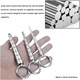 Dilatator uretral, design scara, material din otel inoxidabil, cu inel circular, BDSM, lungime 123 mm, latime 6-13 mm, argintiu