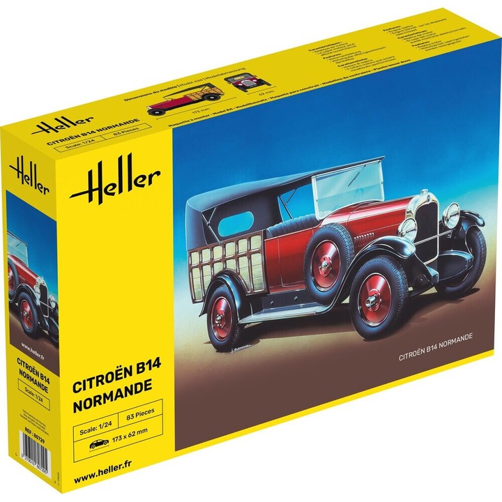 Automodel de construit Heller Citroen B14 Normande 1:24 HELL 80729