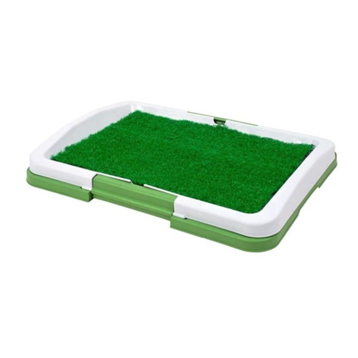 Intelligens alomtartó műfűvel kistestű kutyáknak és kölyköknek, coshop®, 47 x 34 cm
