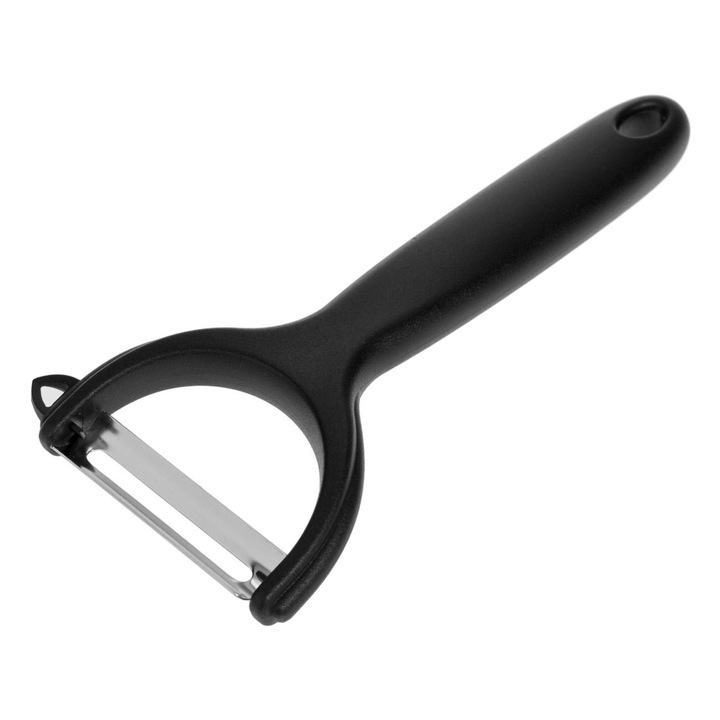 Decojitor Legume si Fructe, Plastic, Negru, Lungime 15cm, Lama Otel Inoxidabil