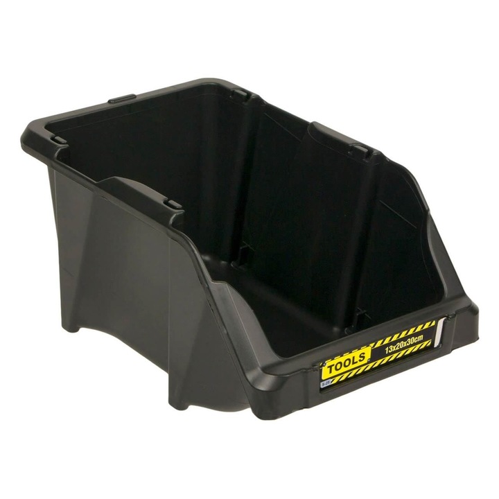Tava Organizatoare Unelte, Model 30x20x13cm, Culoare Negru, Material Plastic