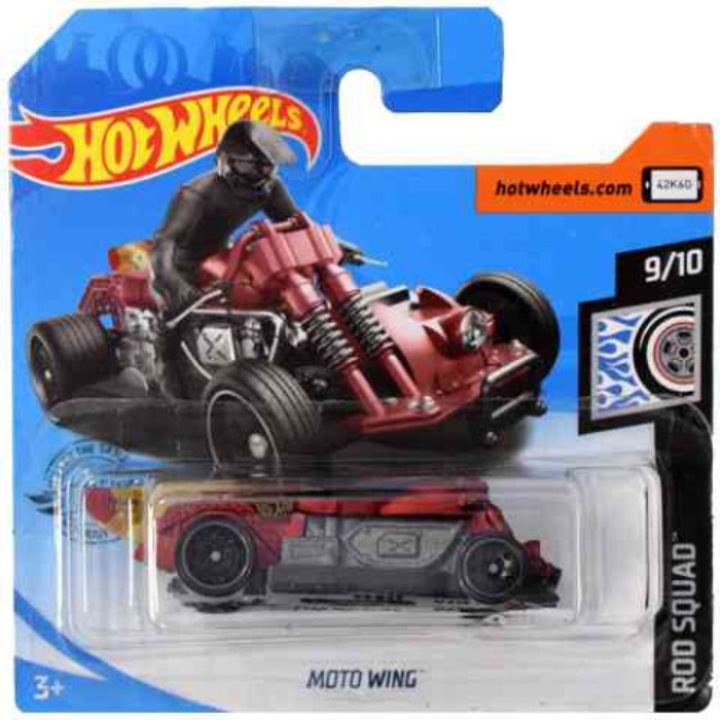 Masinuta metalica Hot Wheels, Moto Wing, Colectia 2020, 1:64, Visiniu