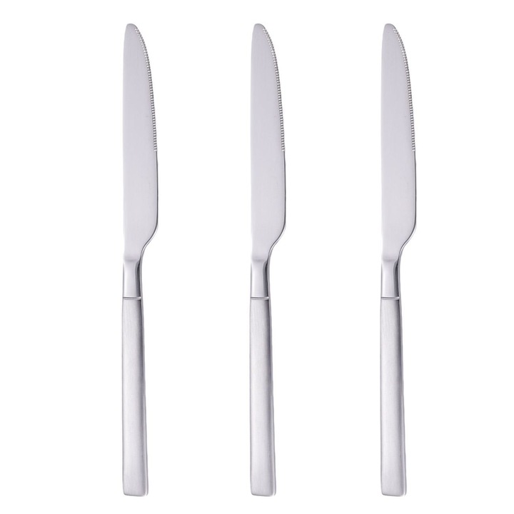 Set Cutite Masa, Basic, Otel Inoxidabil, 23cm, 3 Bucati