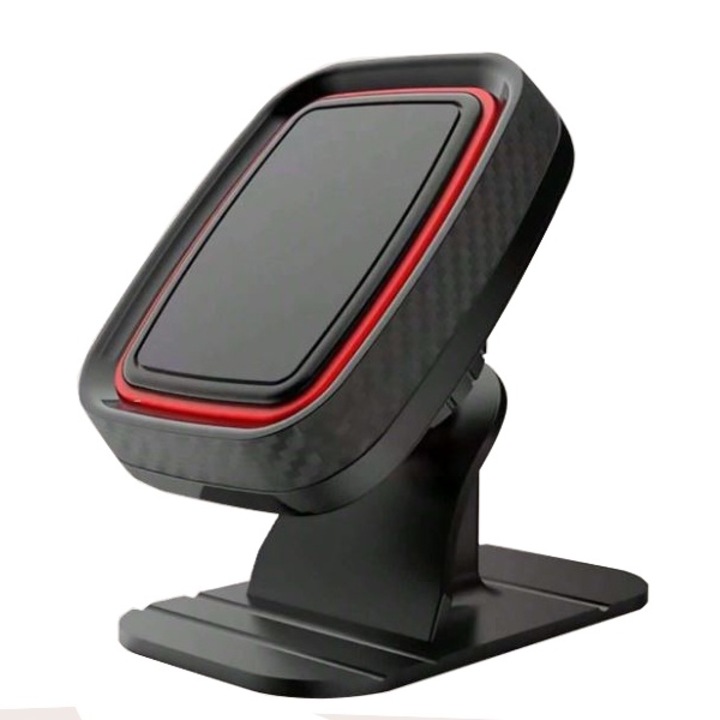 Suport Magnetic, Model CT560, Fixare pe Bord cu Adeziv, Rotativ 360, Universal, Negru