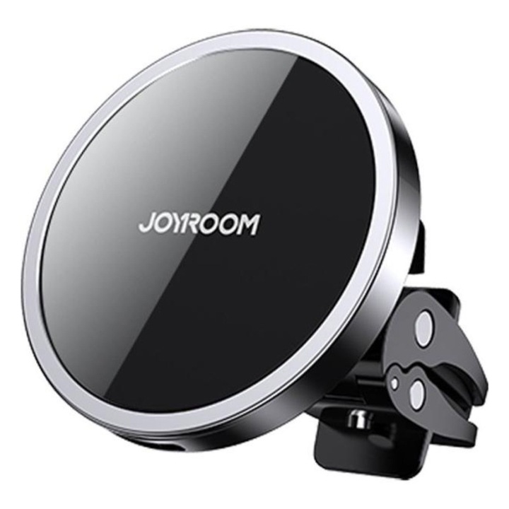 Suport Auto MagSafe, JR-ZS240 Joyroom, Incarcare Wireless 15W, Clesti pentru Ventilatie, Negru