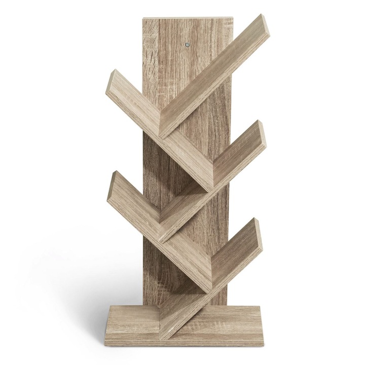 Дървен рафт от MDF, 5 рафта, 30x17x59 см